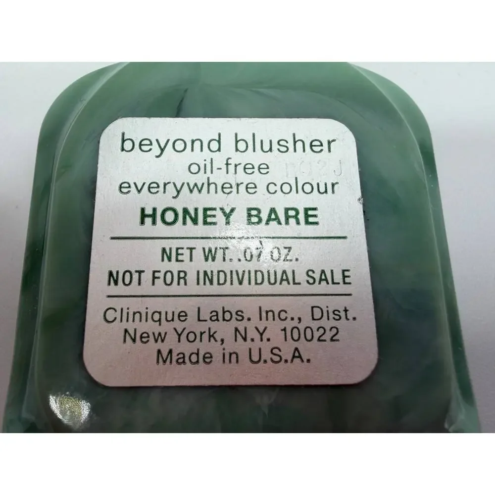 Clinique Beyond Blusher Honey Bare Discontinued Travel Size Oil-Free 0.07 oz